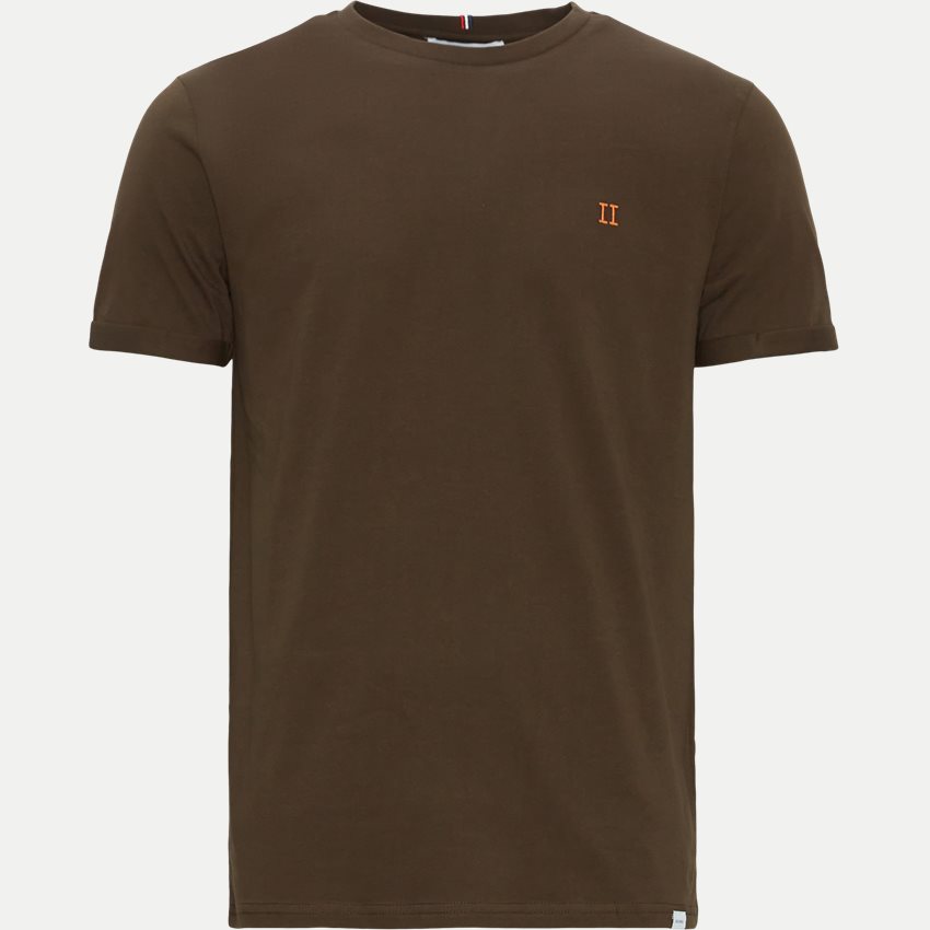 Les Deux T-shirts NØRREGAARD T-SHIRT LDM101155 2401 COFFEE BROWN/ORANGE
